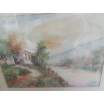 Картина - масло на хартия от Испания, страхотна рамка и стъкло - 3586